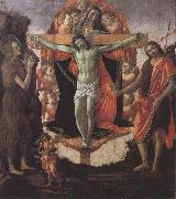 Trinity with Mary Magdalene,St John the Baptist,Tobias and the Angel (mk36) Botticelli
